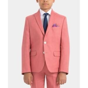 Lauren Ralph Lauren Little & Big Boys Classic Fit Linen Sport Coat - Red Size 10